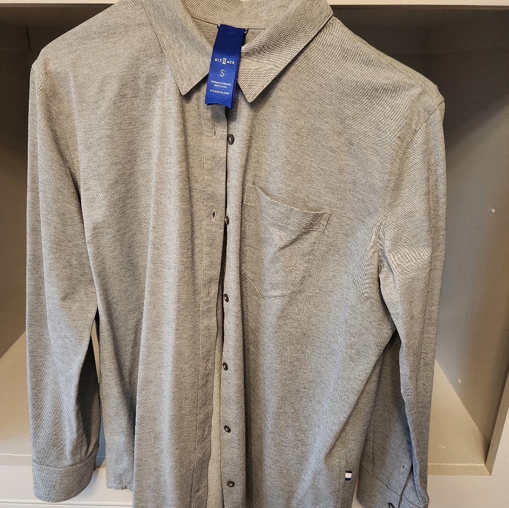 Kit and Ace grey ladies S cosy buttoned shirt..worn once